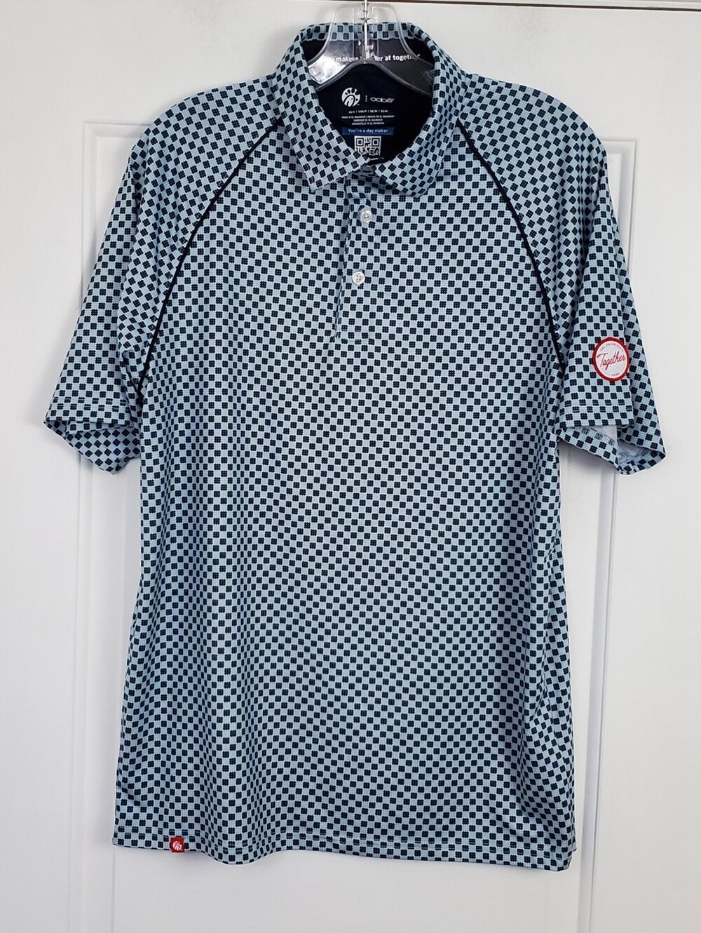 OOBE Chick-fil-A Mens HydroChill Together Team Style Waffle Fry Polo Shirt Sz S